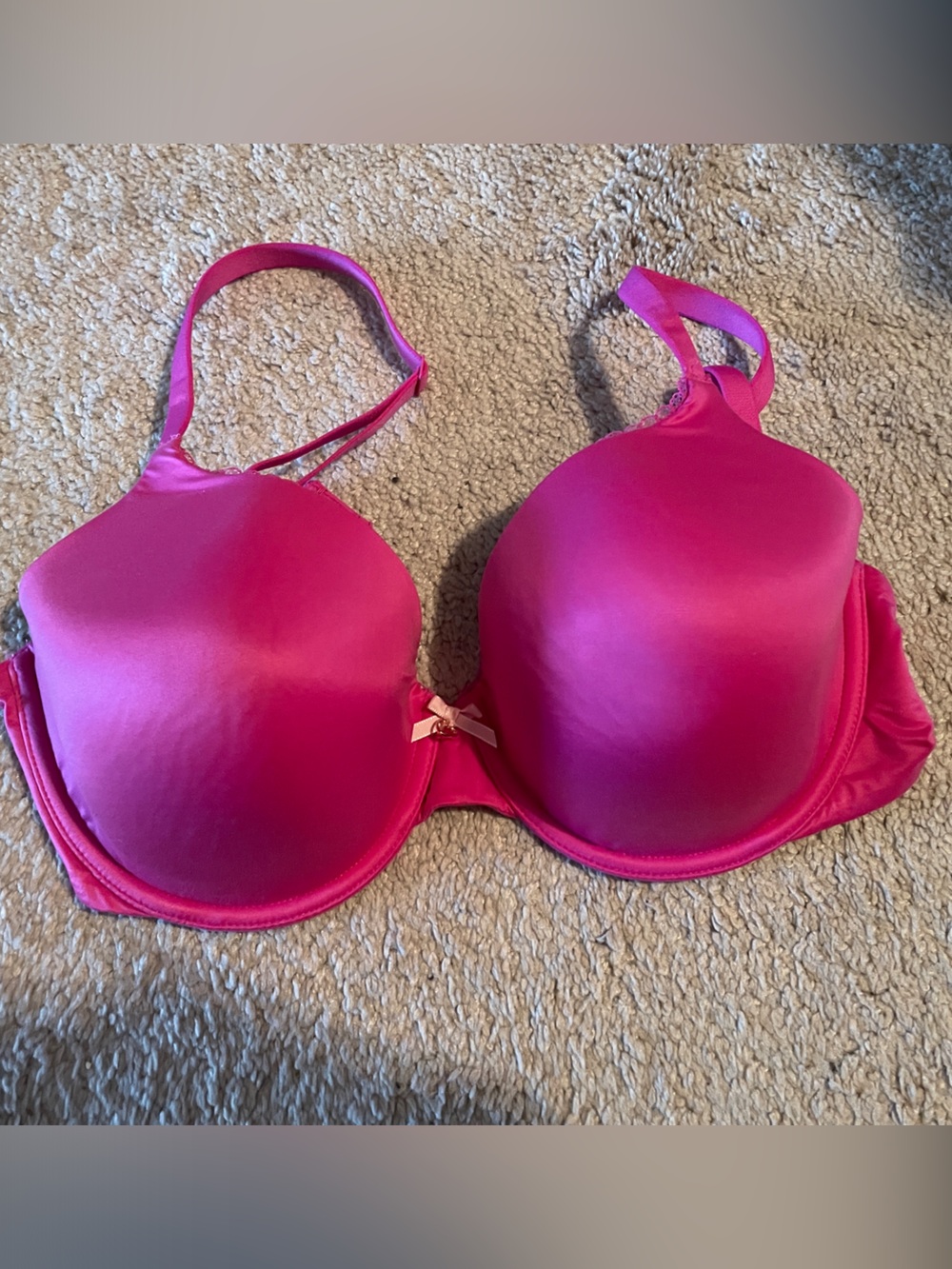 Victoria's Secret Bright Pink Padded T-Shirt Bra